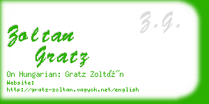 zoltan gratz business card